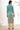 Blue Floral Printed Modal Straight Kurta