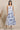 White Tie and Dye Shibori Shoulder Strap Tiered Western Dress