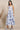 White Tie and Dye Shibori Shoulder Strap Tiered Western Dress