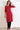 Red Yarn Dyed Straight Cotton Blend Kurta