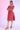Carmine Pink Floral Printed Kota Straight Kurta