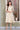 White Floral Printed A-line Kurta with Zari Embroidery