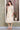 White Floral Printed A-line Kurta with Zari Embroidery