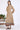 Beige Geometric Printed Modal Flared Dress