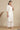 White Thread Embroidered Pure Cotton Straight Kurta