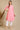 Pink Stripe Pure Cotton A-line Kurta
