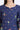Blue Floral Printed Rayon Straight Kurta in Sweetheart Neck