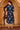 Blue Digital Foil Floral Printed Curved A-line Kurta