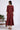 Maroon Floral Printed Kalidar Anarkali Kurta with Gotta