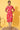 Red Digital Floral Printed Chiffon Straight Kurta