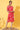 Red Digital Floral Printed Chiffon Straight Kurta