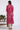 Pink Bold Floral Printed Flared Kurta