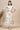 Cream Floral Printed Kota Anarkali Kurta with Lace