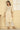 Cream Sequined Embroidered Straight Kurta