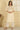 Cream Sequined Embroidered Straight Kurta