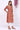 Orange Batik Printed Casual A-line Kurta