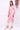 Pink Geometric Printed Rayon Straight Kurta