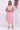Pink Geometric Printed Rayon Straight Kurta