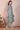 Green Floral Printed Pure Cotton A-line Kurta