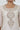 White Self Design Printed Zari Straight Kurta