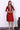 Red Dori Embroidered Chanderi Jacquard Straight Festive Kurta
