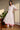 White Abstract Printed Lace Cotton Lurex Anarkali Kurta