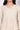 Cream Checker Rayon A-line Kurta with Lace in V neckline and sleeves hem