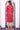 Pink Abstract Printed Lace Straight Kurta