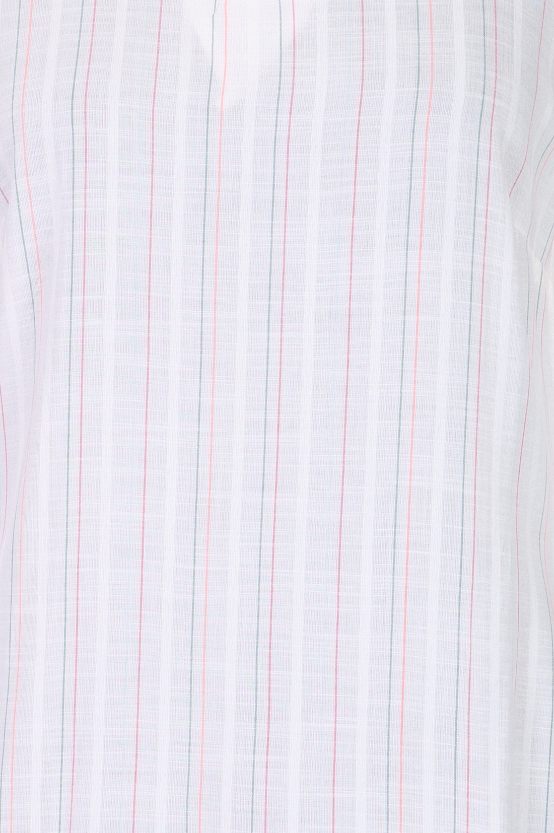 Off White Striped Yarn Dyed Straight Kurta