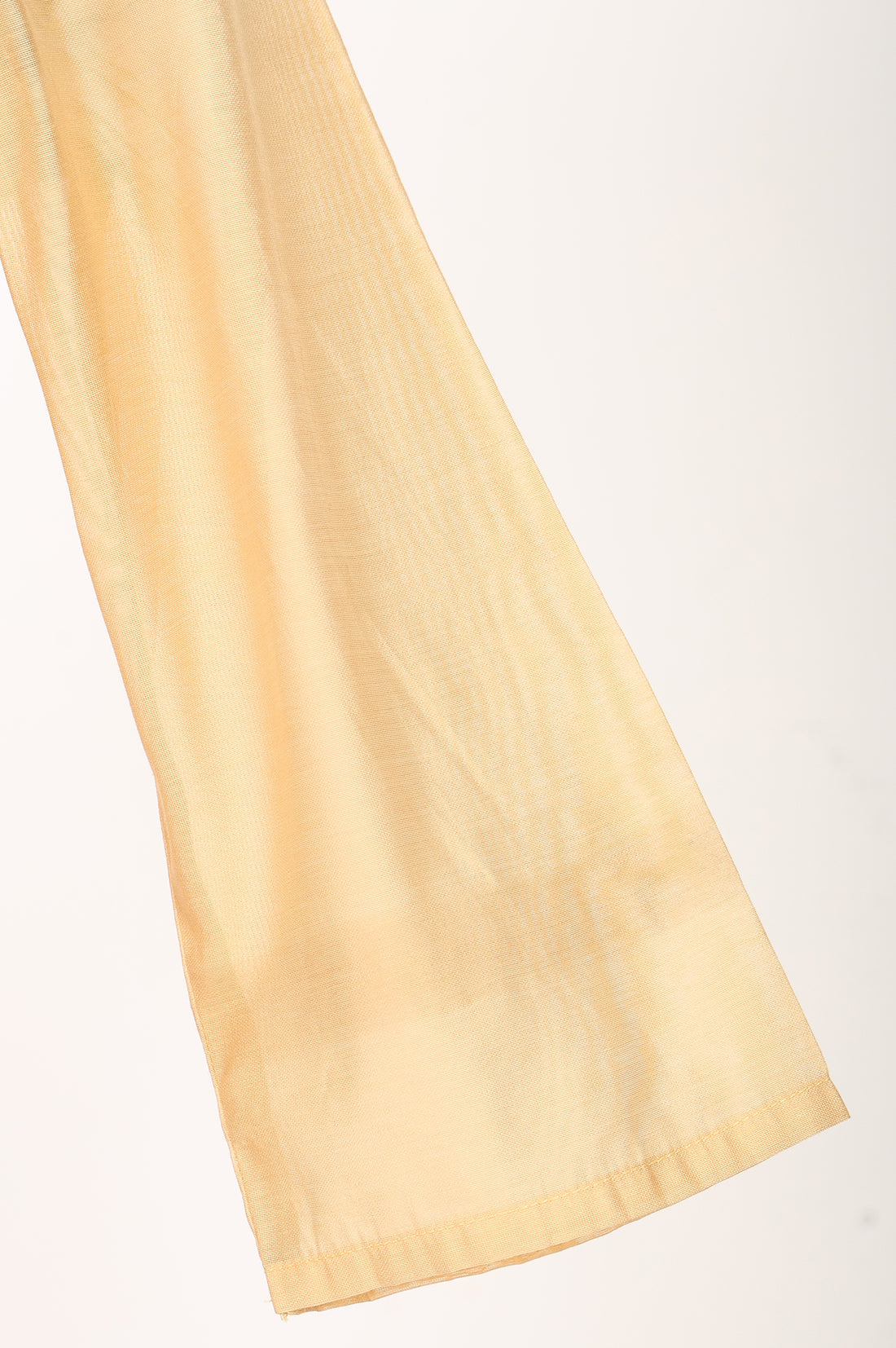 Yellow Embroidered Chanderi Straight Kurta