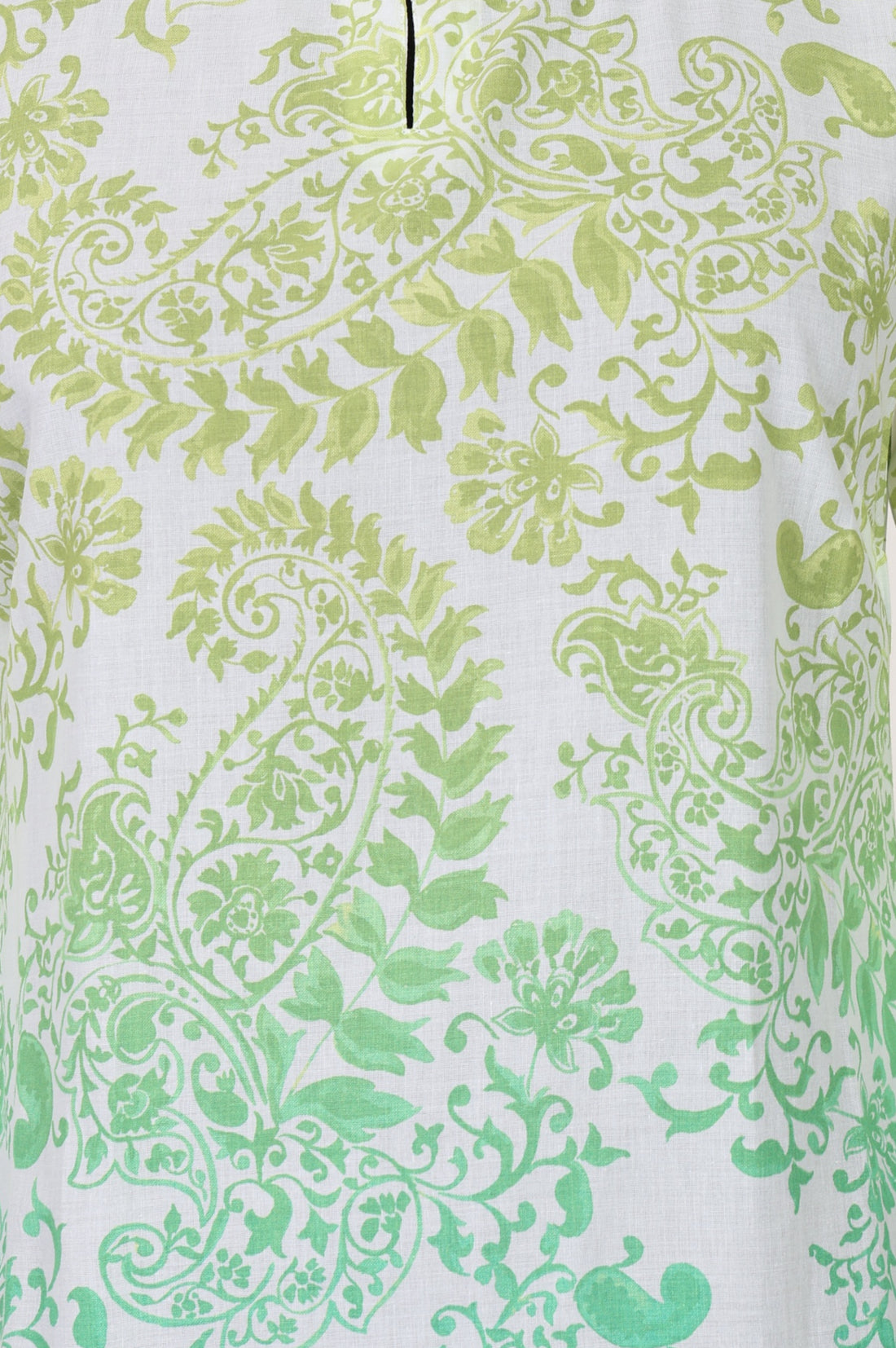 White Floral Printed Schiffli Embroidered Pure Cotton Straight Kurta