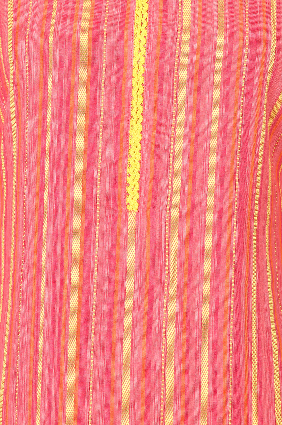 Coral Yarn Dyed Cotton Blend Straight Kurta