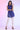 Blue Solid Straight Pure Cotton Kurti