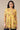 Bright Yellow Floral Printed Organza Kurti