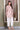Dusty Pink Leaf Printed Cotton Shimmer Curved Kurti