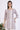 White and Purple Striped Yarn Dyed Short Kurti
