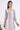 White and Purple Striped Yarn Dyed Short Kurti