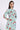 Green Floral Printed Pure Cotton Short Kurti
