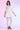 White Solid Straight Cotton Blend Kurti