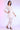 White Solid Straight Cotton Blend Kurti