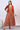Orange Solid Front Open Cotton Flax Jacket