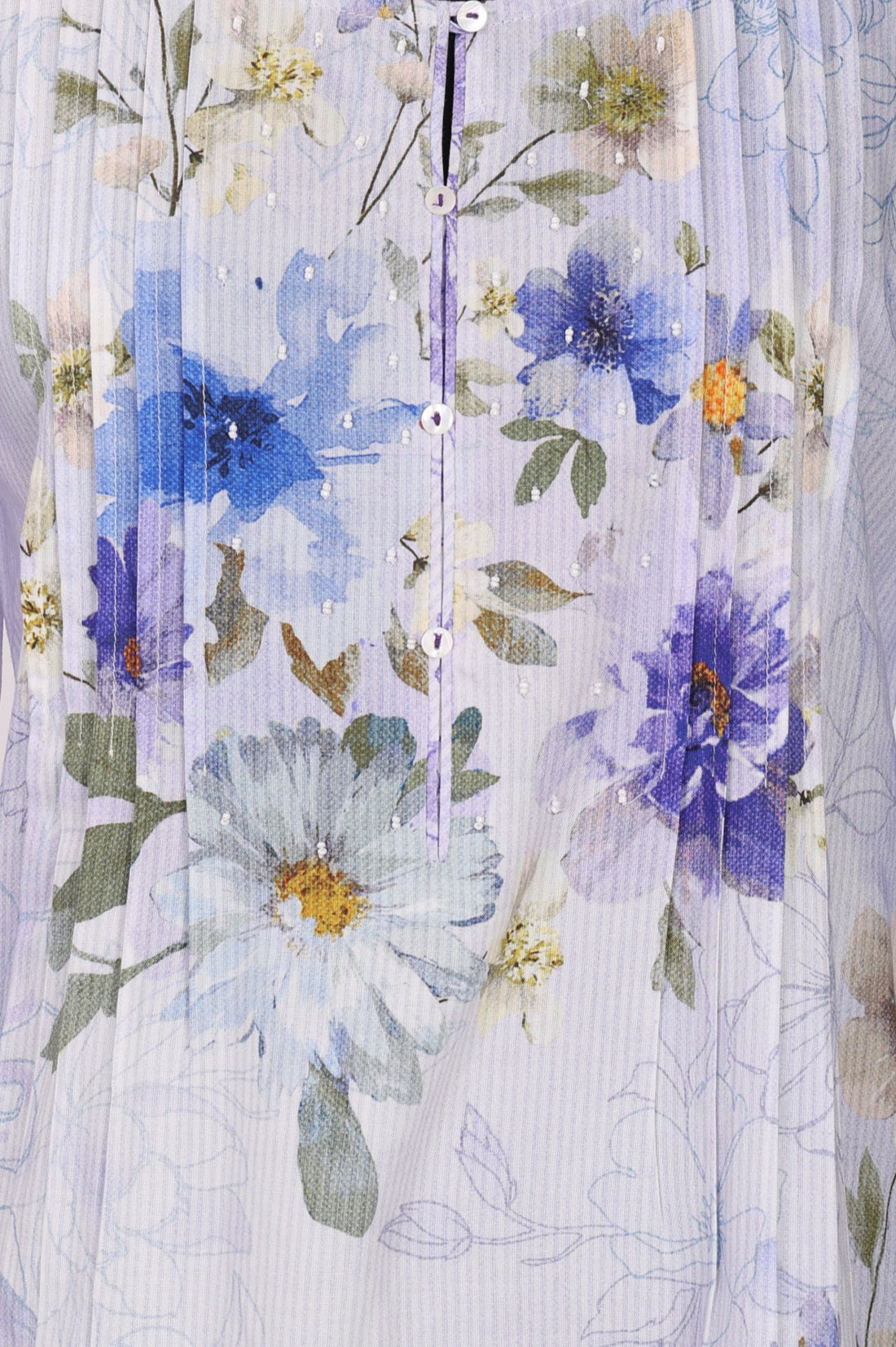 Lavender Floral Printed Straight Top