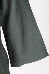 Green Solid Rayon Blend Straight Tunic