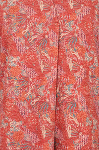 Rust Paisley Jacquard Straight Winter Top