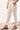 White Solid Straight Blend Trousers