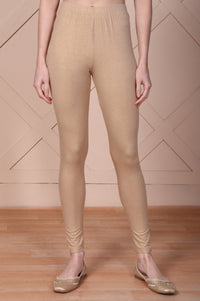 Gold Foil Printed Rayon Tights