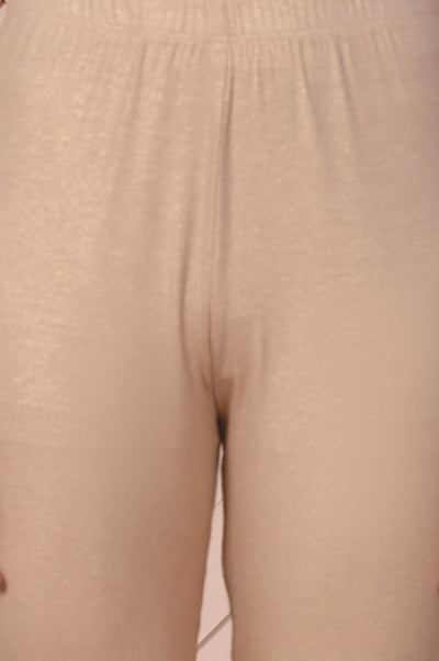 Gold Foil Printed Rayon Tights