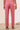 Pink Solid Straight Rayon Trousers