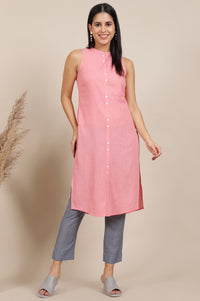 Blue Solid Rayon Trousers