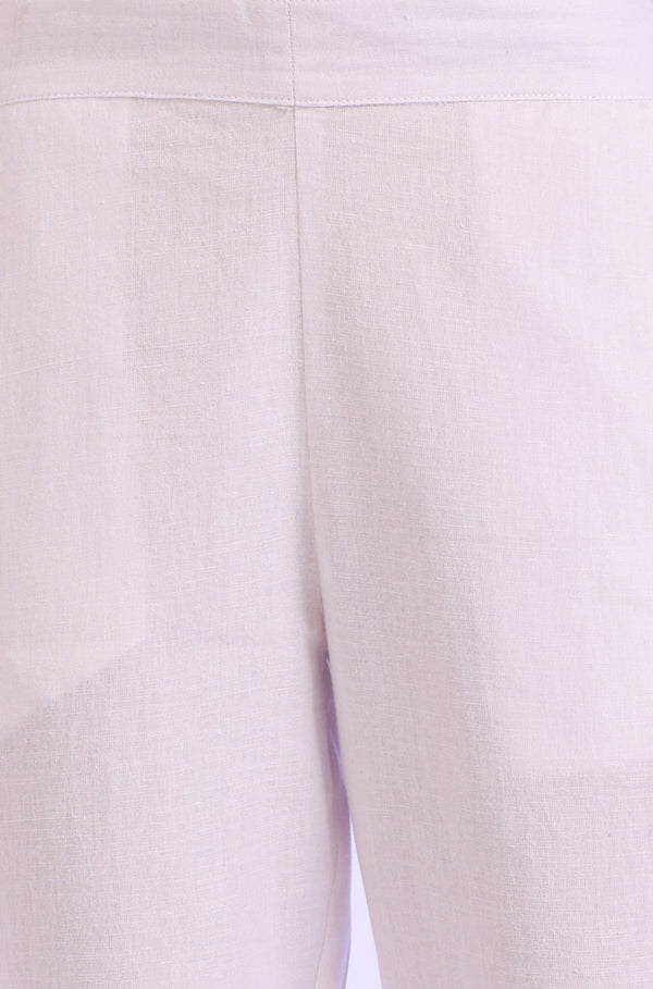 Solid Cotton Blend Palazzos